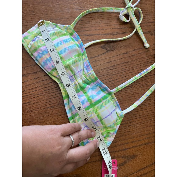 NWT Xhilaration Bikini- Pastel Plaid- Size XS/S - Picture 6 of 7